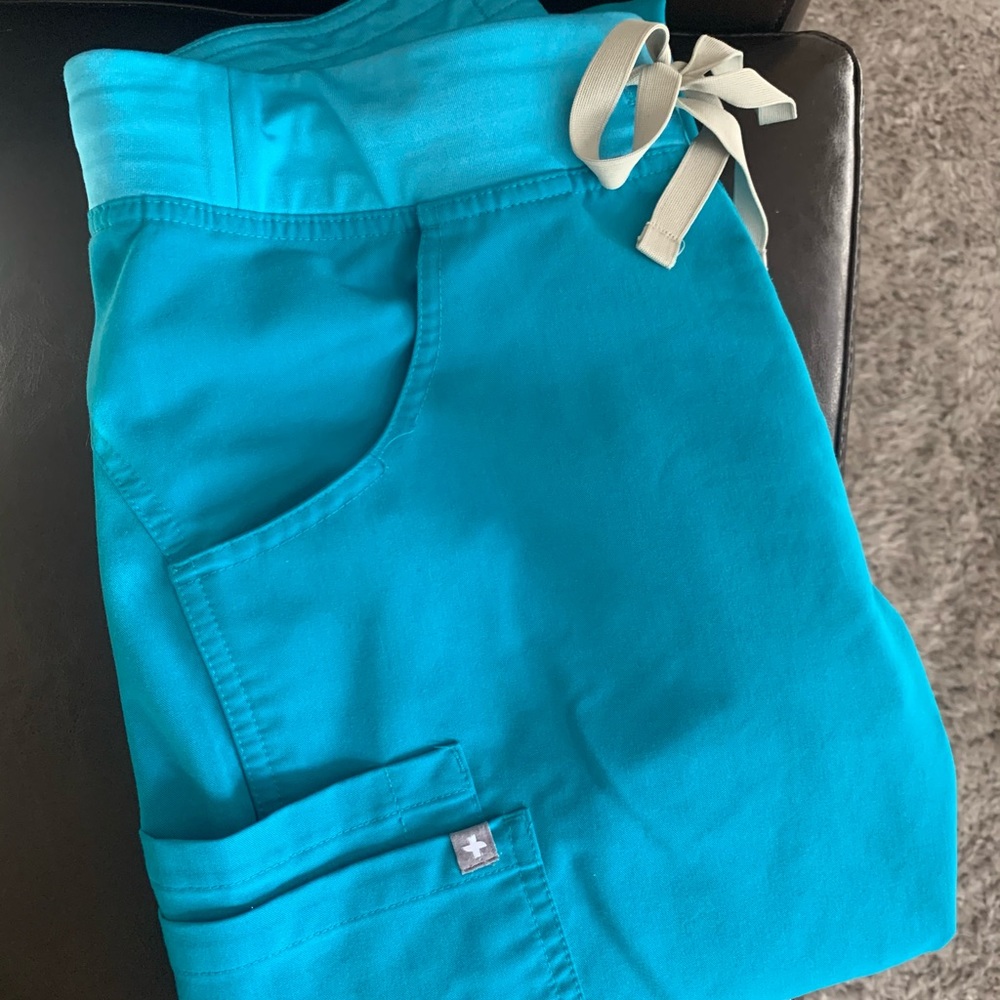 Figs Teal Scrub Pants